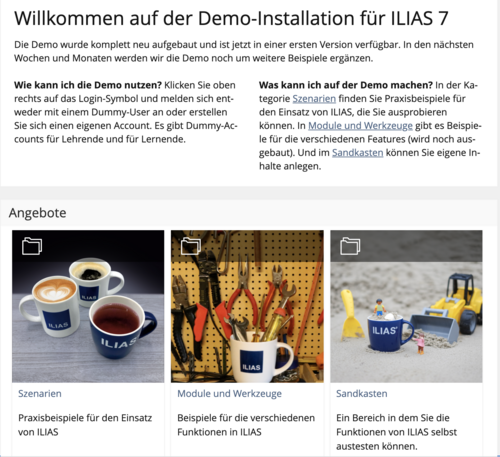 ILIAS7-Demoinstallation